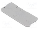 End plate; grey; Width: 2.2mm; Ht: 24.3mm; L: 54mm