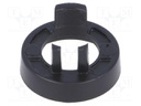 Nut cover; ABS; black; push-in; Ø: 16mm; Application: A2516,A2616