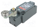 Limit switch; lever R 30mm, metallic roller 22mm; NO + NC; 10A