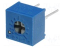 Potentiometer: mounting; single turn,horizontal; 200Ω; 250mW