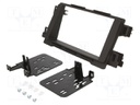 Radio mounting frame; Mazda; 2 DIN; matt black