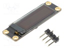 Module: display; OLED display; 3.3÷5VDC; I2C; SSD1306; 41x12mm