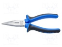 Pliers; half-rounded nose,elongated; 140mm; 506/1BI