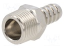 Metal connector; threaded; G 3/8"; Mat: nickel plated brass