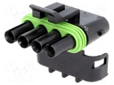 Connector: wire-wire; Weather Pack Tower; plug; female; PIN: 4