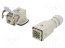 Connector: HDC; male + female; plug + socket; HA; PIN: 5; 4+PE; PG11