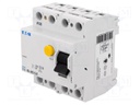 RCD breaker; Inom: 40A; Ires: 30mA; Max surge current: 3kA; Poles: 4