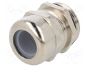 Cable gland; PG21; IP68; Mat: brass; Body plating: nickel