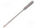 Drill bit; for concrete; Ø: 4mm; L: 160mm; metal; cemented carbide