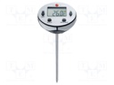 Meter: temperature; LCD; -20÷70°C; Resol: 0.1°C; 150x45x30mm; white