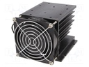 Heatsink: extruded; H; black; L: 106mm; W: 140mm; H: 96mm; aluminium