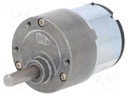 Motor: DC; with gearbox; 3÷12VDC; 500mA; Shaft: D spring; 10rpm