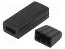 Enclosure: for USB; X: 20mm; Y: 66mm; Z: 12mm; ABS; black