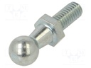 Mounting element for gas spring; Mat: zinc plated steel; 10mm
