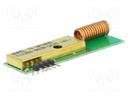 Module: RF; AM transmitter; AM,ASK; 433.92MHz; 3VDC; 56x18.5x10mm