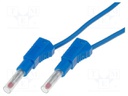 Test lead; 1m; blue; 19A; Cond.cross sec: 1mm2