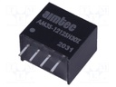 Converter: DC/DC; 3W; Uin: 10.8÷13.2V; 12VDC; Iout: 250mA; SIP4; 2.2g