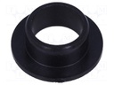 Bearing: sleeve bearing; with flange; Øout: 10mm; Øint: 8mm; black