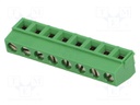 PCB terminal block; angled 90°; 5mm; ways: 8; on PCBs; 0.03÷1.5mm2