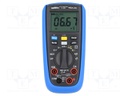 Digital multimeter; LCD (6000),with a backlit; True RMS; IP54