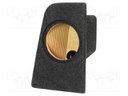 Car loudspeaker enclosure; MDF; black melange; textil; 8l; 200mm