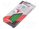 Hot melt glue; Ø: 7.2mm; green; L: 100mm; Bonding: 20÷30s; 12pcs.