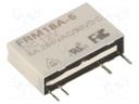 Relay: electromagnetic; SPST-NO; Ucoil: 12VDC; 5A/250VAC; 5A/30VDC
