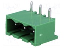 Pluggable terminal block; Contacts ph: 5.08mm; ways: 3; socket