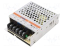 Power supply: switched-mode; voltage source; 36W; 12VDC; 3A; OUT: 1