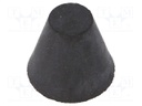 Vibroisolation foot; Ø: 20mm; Shore hardness: 40±5; 207N; 49N/mm