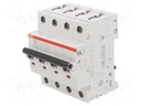 Circuit breaker; 400VAC; Inom: 50A; Poles: 4; DIN; Charact: C; 10kA