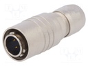 Plug; Connector: circular; HR10; male; PIN: 4; push-pull; 2A; 150VAC