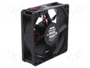 Fan: DC; axial; 24VDC; 80x80x25mm; 44.4m3/h; 19dBA; ball bearing