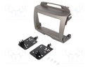 Radio mounting frame; Kia; 2 DIN; grey