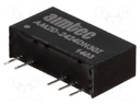 Converter: DC/DC; 2W; Uin: 21.6÷26.4V; Uout: 24VDC; Uout2: -24VDC