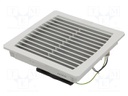 Fan: AC; axial; 230VAC; 138m3/h; 40dBA; IP54; Colour: grey