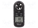 Thermoanemometer; 0÷30m/s; -10÷45°C; Features: MIN/MAX function