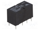 Relay: electromagnetic; DPDT; Ucoil: 5VDC; 0.5A/120VAC; 1A/24VDC