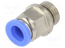 Push-in fitting; straight; G 1/4"; -0.95÷15bar; 8mm