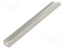 Profiles for LED modules; white; 1m; LIPOD; aluminium; varnished