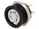 Socket; DIN; female; PIN: 5; Layout: 240°; for panel mounting,screw