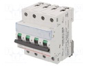 Circuit breaker; 400VAC; Inom: 32A; Poles: 4; DIN; Charact: B; 6kA