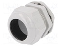 Cable gland; M50; IP68; Mat: polyamide; light grey