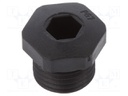 Stopper; PG7; IP68; Mat: polyamide; black; Man.series: V-NE-SD PG