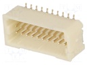 Socket; wire-board; male; 1mm; PIN: 20; SMT; 50V; 1A; tinned; 20mΩ