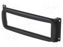 Radio mounting frame; Chrysler,Dodge,Jeep; 1 DIN; black