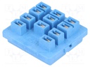 Socket; 10A; 250VAC; Mounting: PCB; Leads: for PCB; -40÷70°C