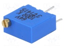 Potentiometer: mounting; multiturn; 100Ω; 500mW; THT; ±10%; linear