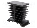 Heatsink: extruded; H; black; L: 106mm; W: 50mm; H: 96mm; aluminium