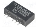 Converter: DC/DC; 1W; Uin: 21.6÷26.4V; Uout: 12VDC; Uout2: -12VDC